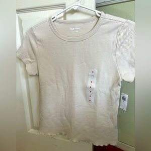 Lettuce Edge Thermal-knit cropped t-shirt for Women- Old Navy